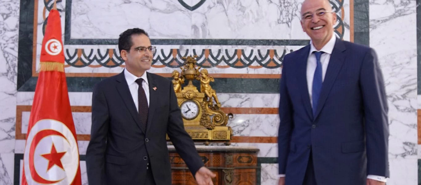 Ν.Δένδιας στην Τυνησία -Υπέγραψε τη Συμφωνία Θαλασσίων Μεταφορών